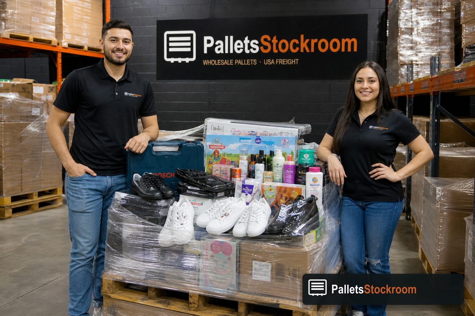 Mixed merchandise pallets at PalletStockroom