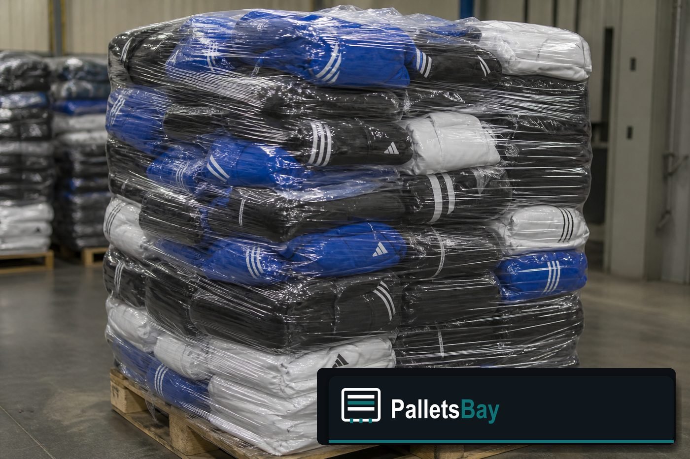Adidas Clothing Pallets — Warehouse / shipping context