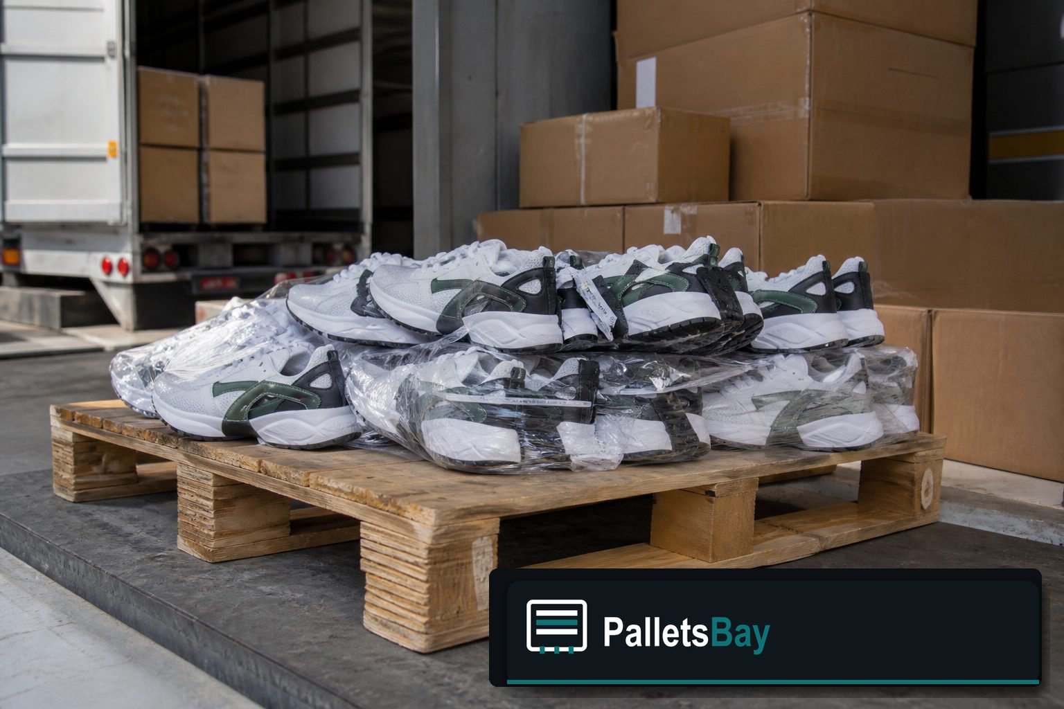Adidas Shoe Pallets — Warehouse / shipping context