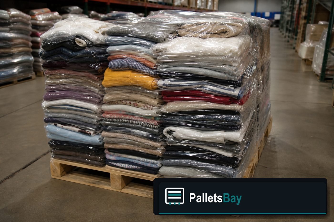Apparel Pallets — Full pallet view