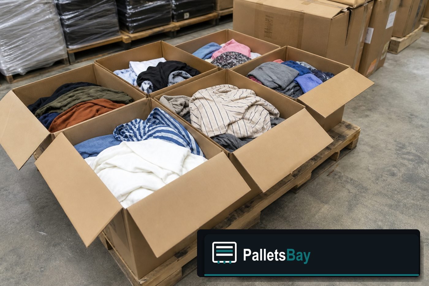 Apparel Pallets — Second pallet angle