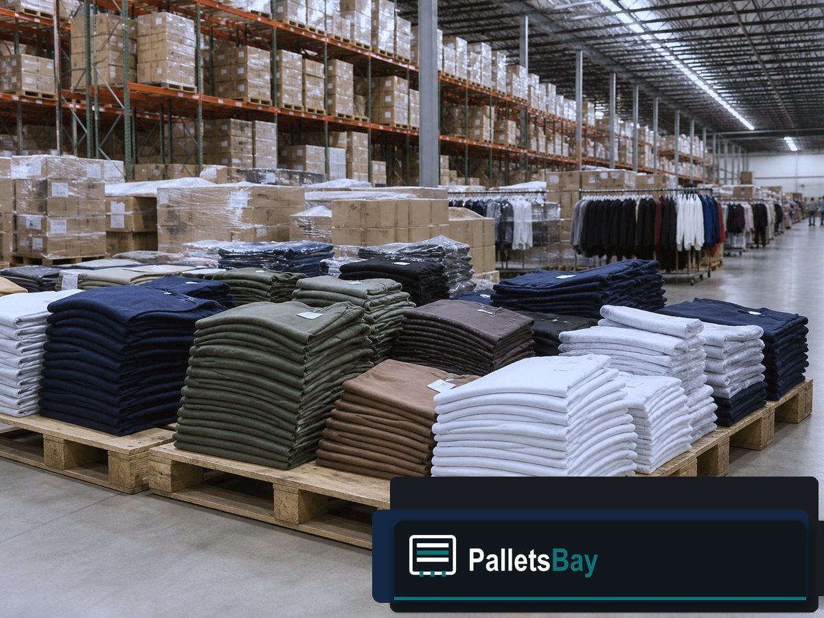 Apparel Pallets — Dock staging before freight