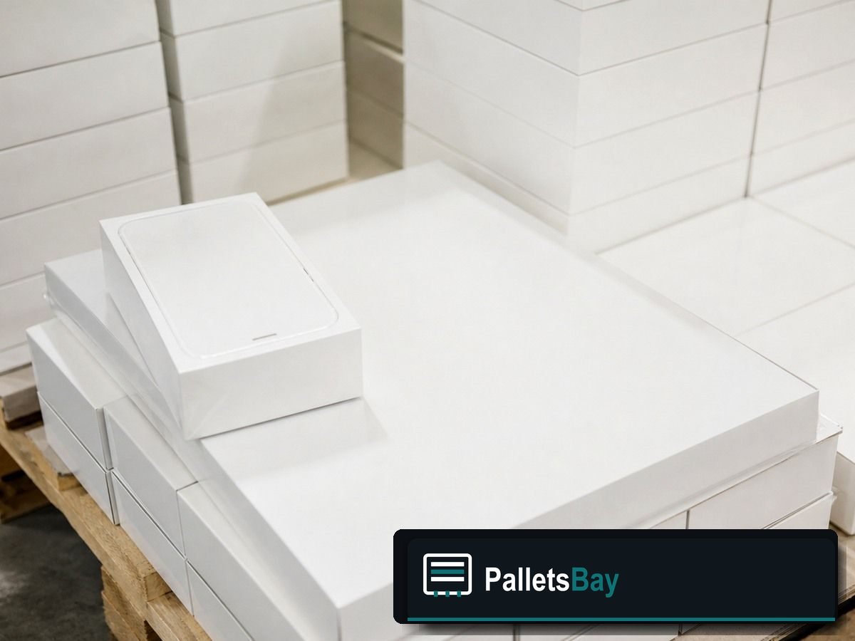 Apple Electronics Pallets — Full pallet view
