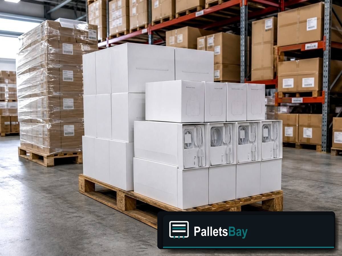 Apple Electronics Pallets — Warehouse / shipping context
