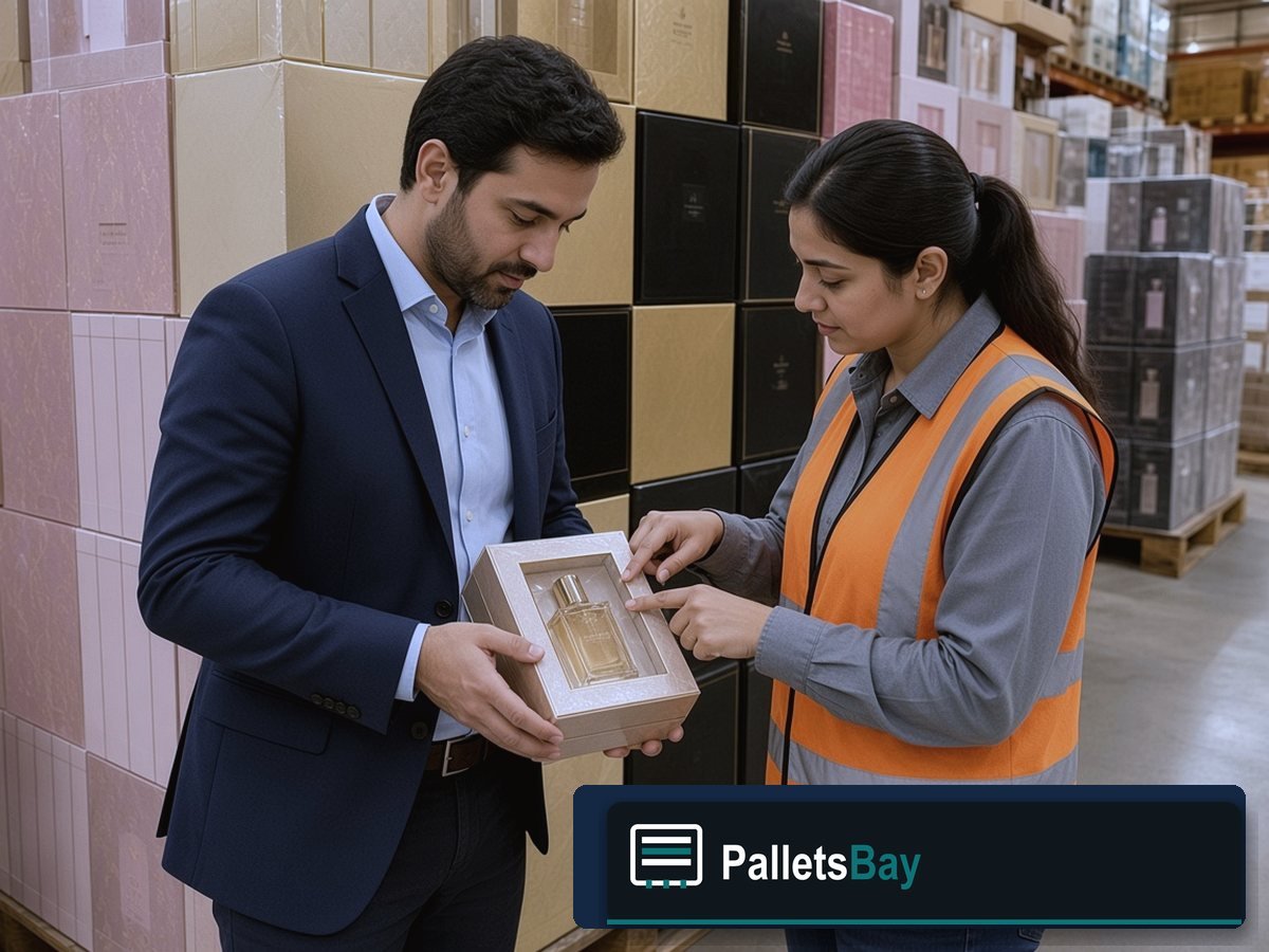 Armani Perfume Pallets — Client walkthrough with staff