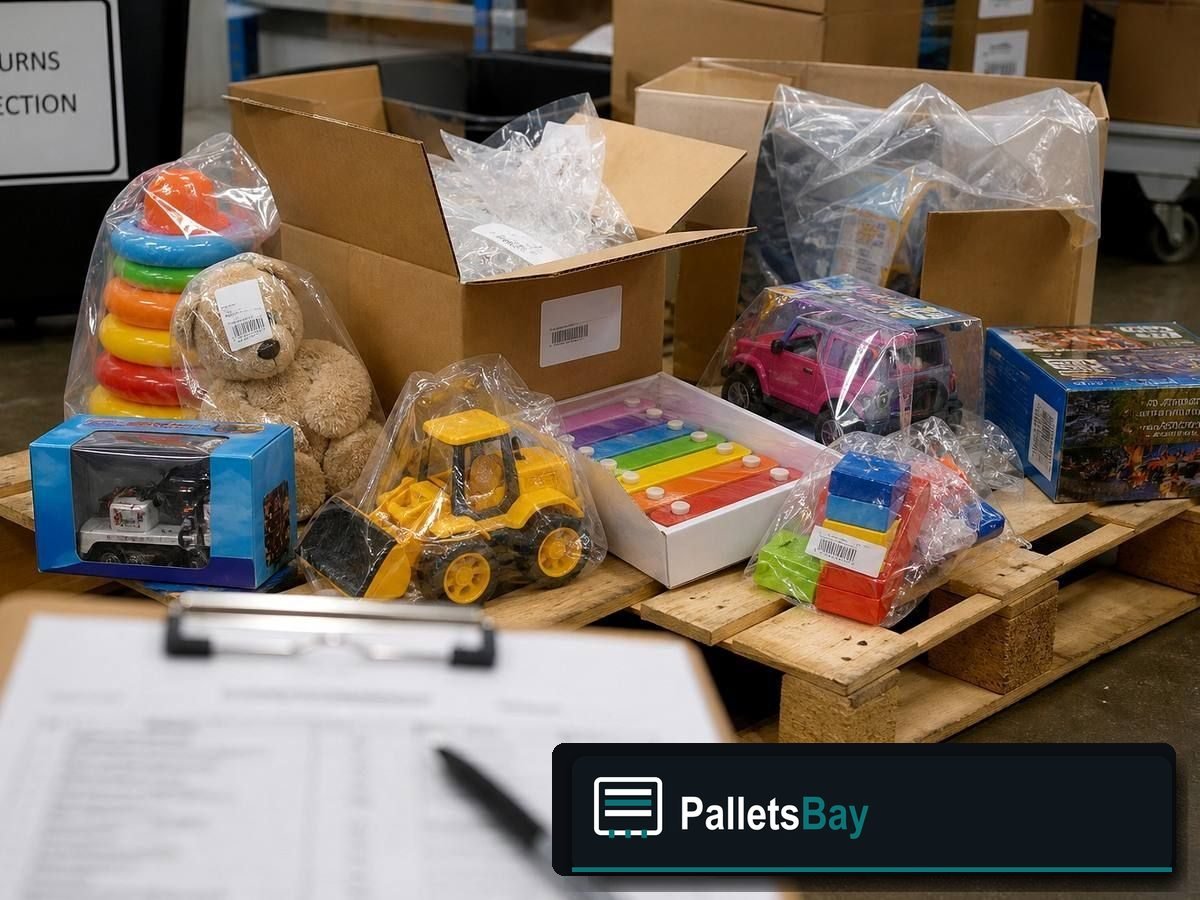 Baby Toy Pallets — Warehouse / shipping context