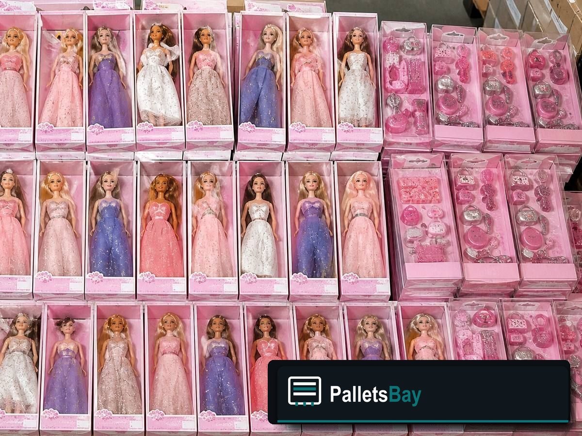 Barbie Pallets — Pallet inventory close-up