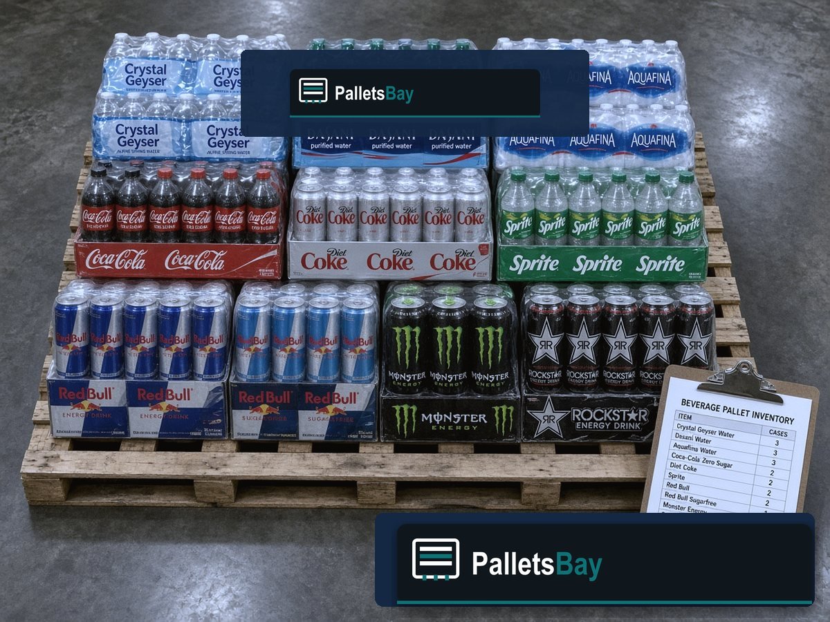 Beverage Drink Pallets — Client-ready inventory detail