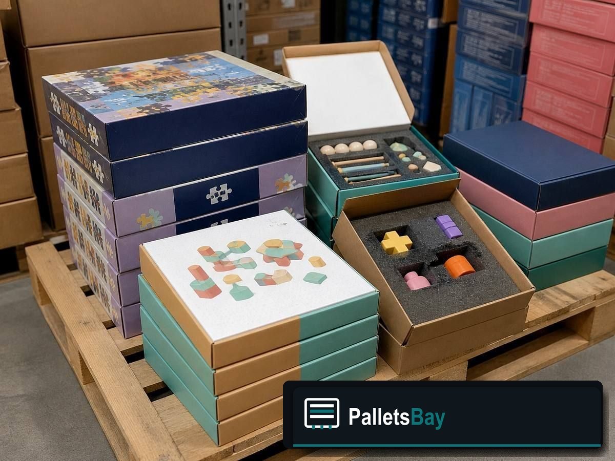 Board Game Pallets — Warehouse / shipping context