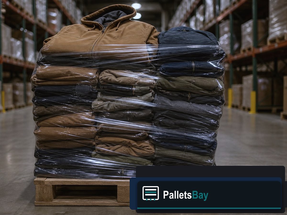 Carhartt Pallets — Dock staging before freight