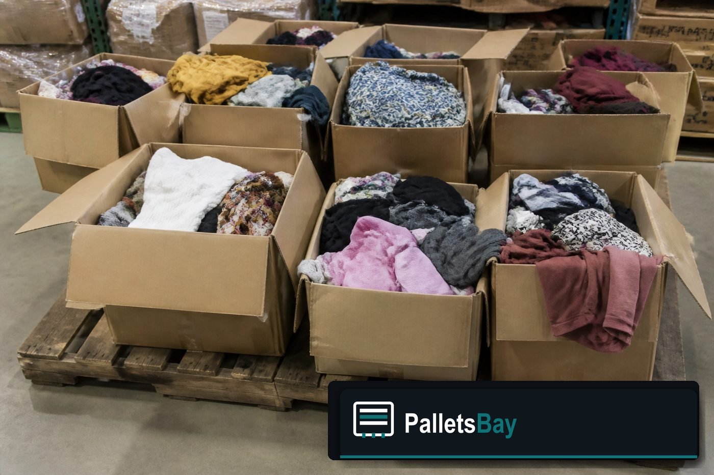 Clothing Liquidation Pallets — Second pallet angle