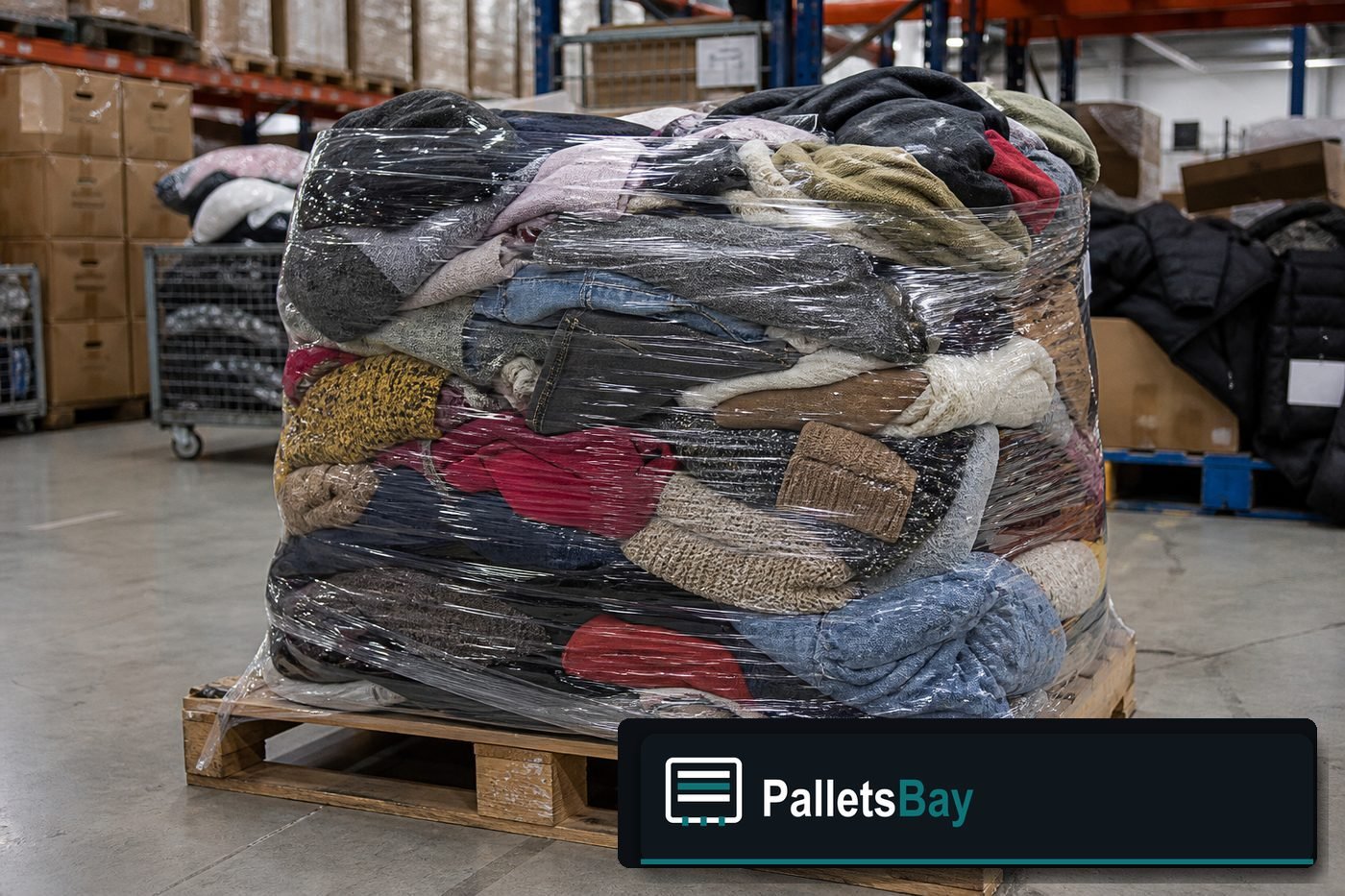 Clothing Liquidation Pallets — Warehouse / shipping context