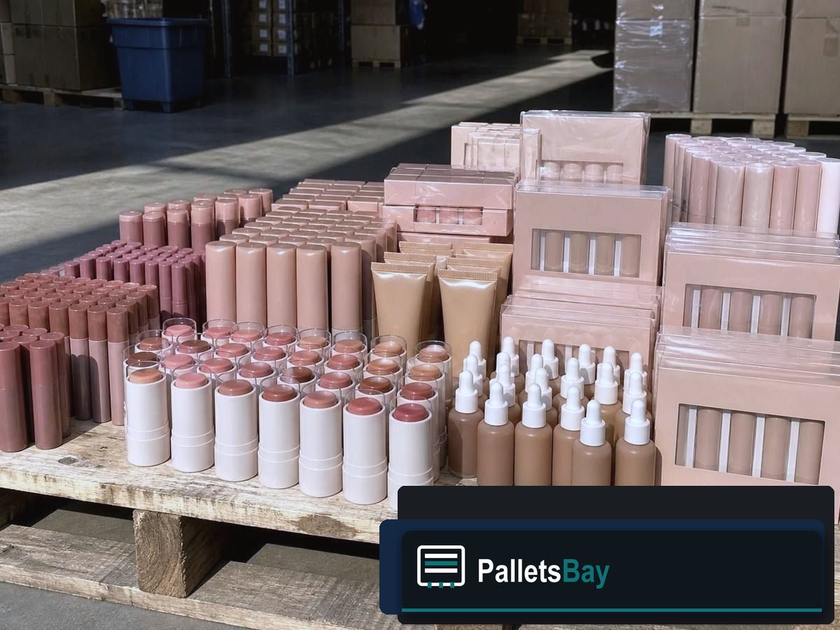 Cosmetics Pallets — Dock staging before freight