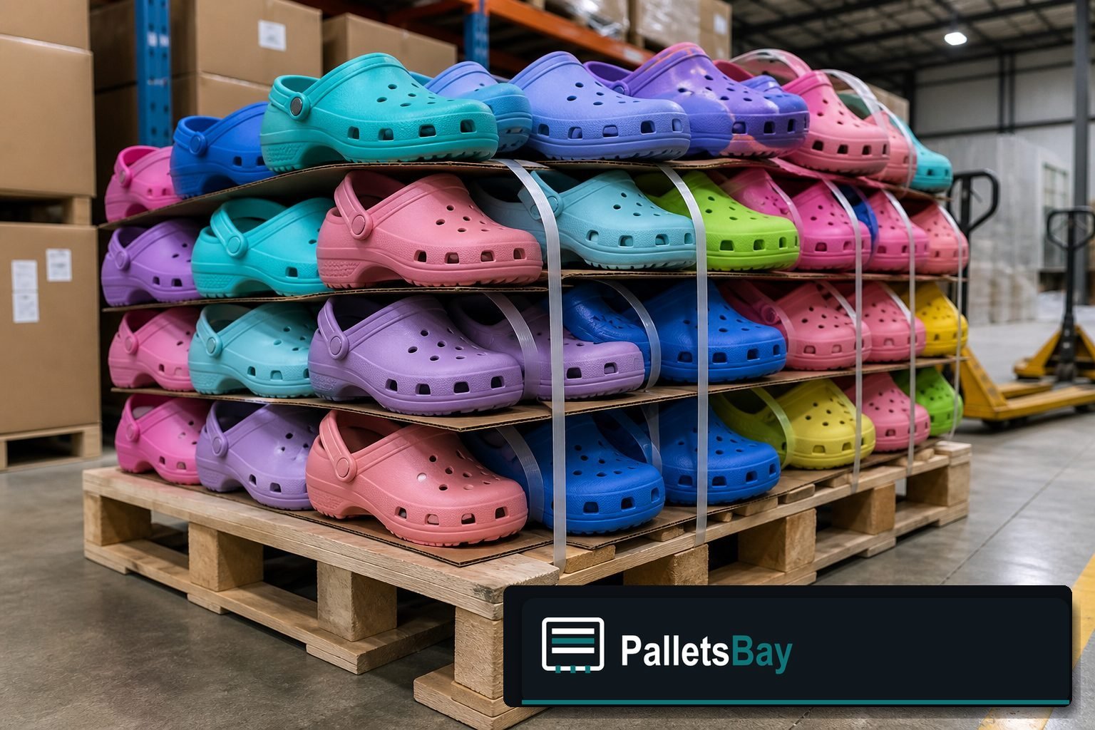 Crocs Pallets — Second pallet angle