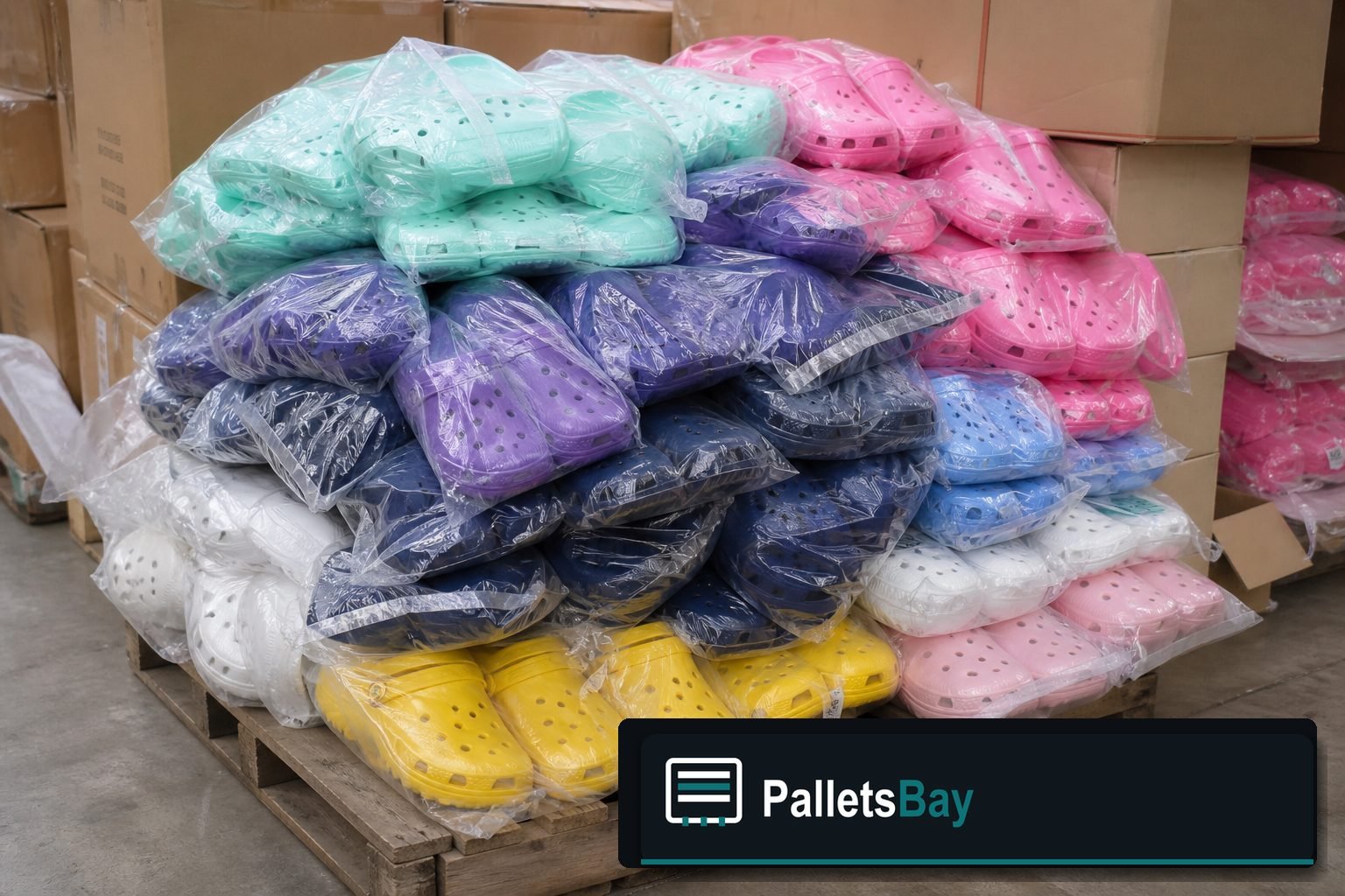 Crocs Pallets — Contents / packed goods detail