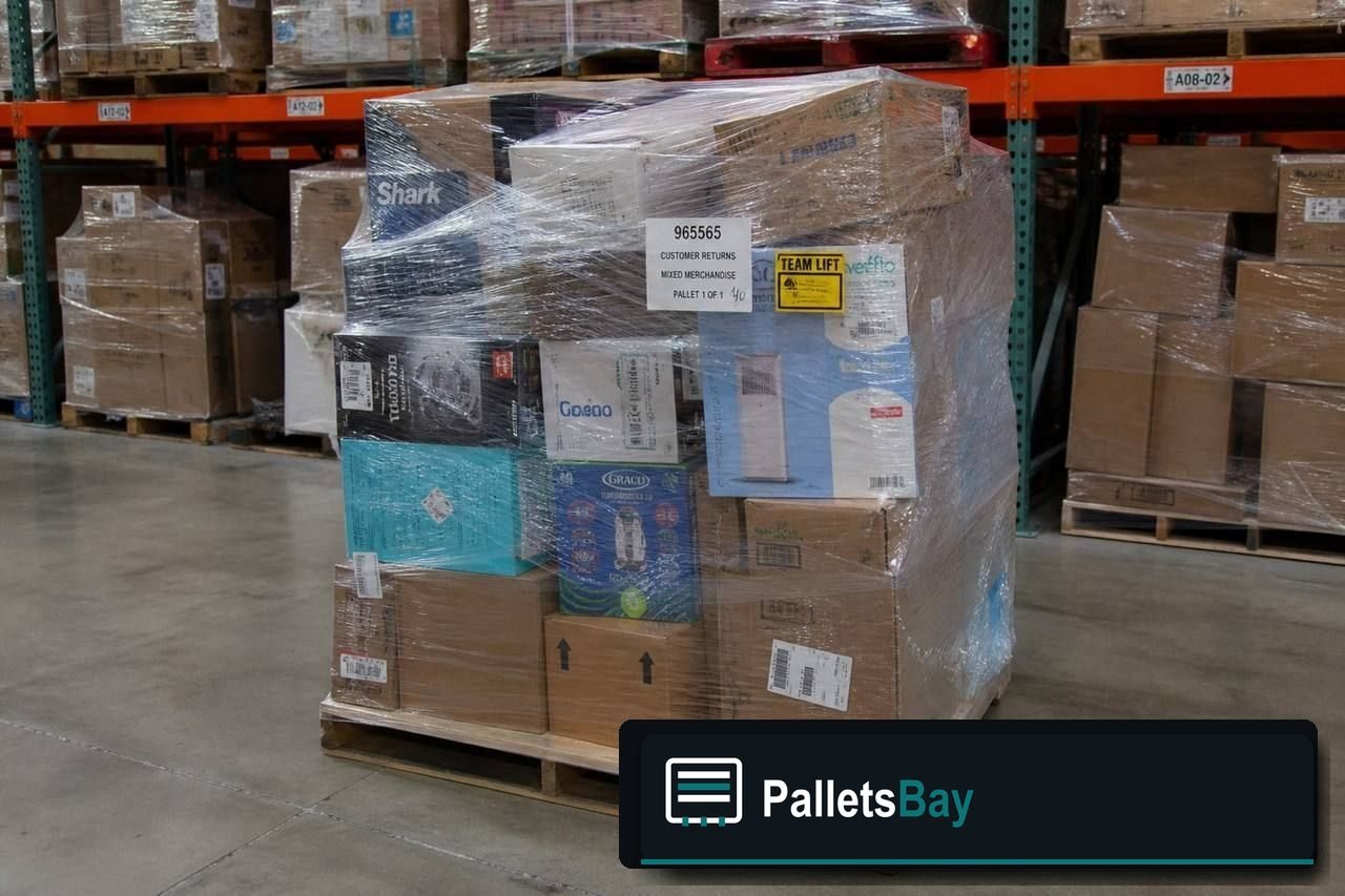 Customer Return Merchandise Pallets — Warehouse / shipping context