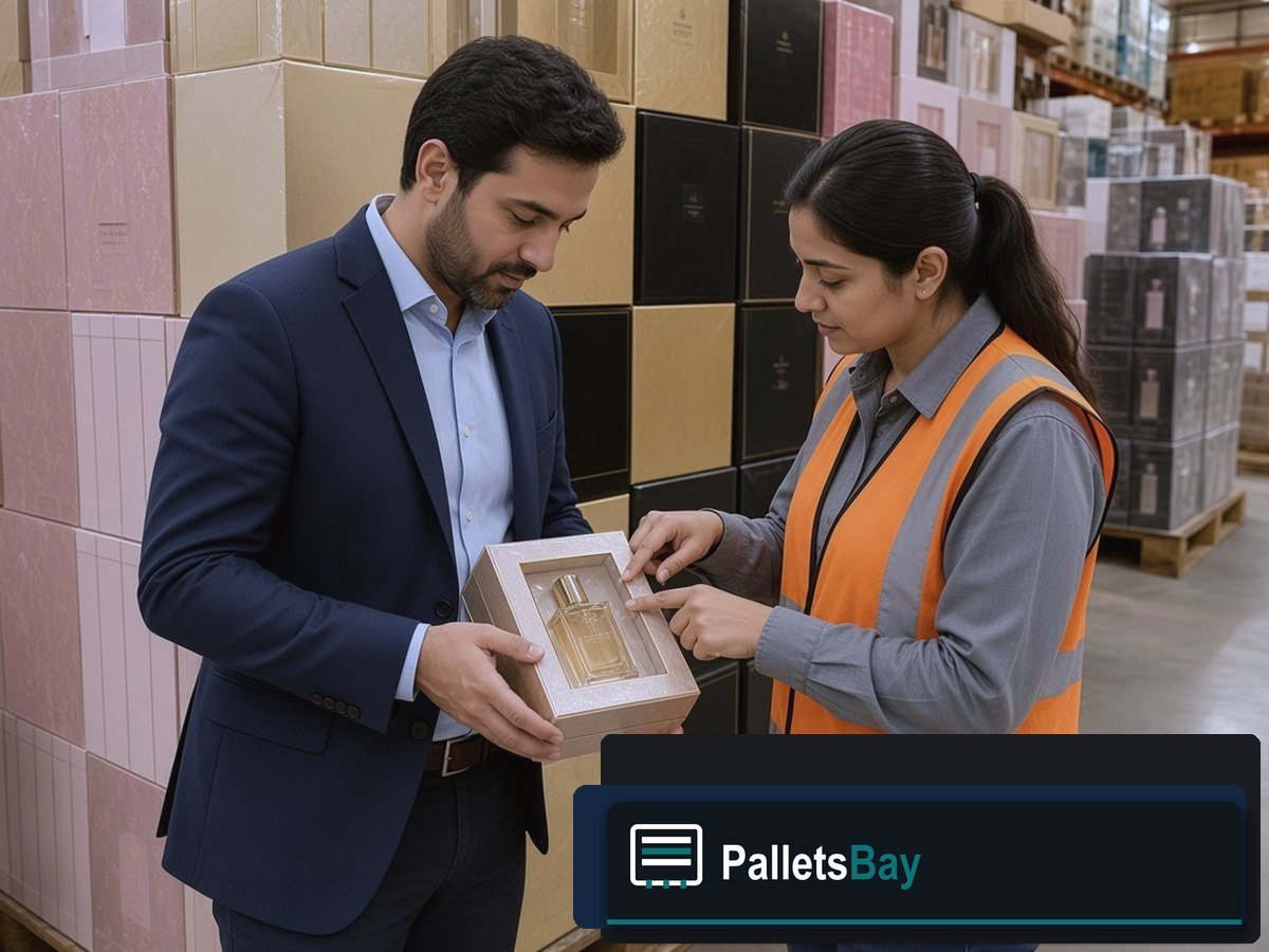 Designer Perfume Pallets — Client walkthrough with staff