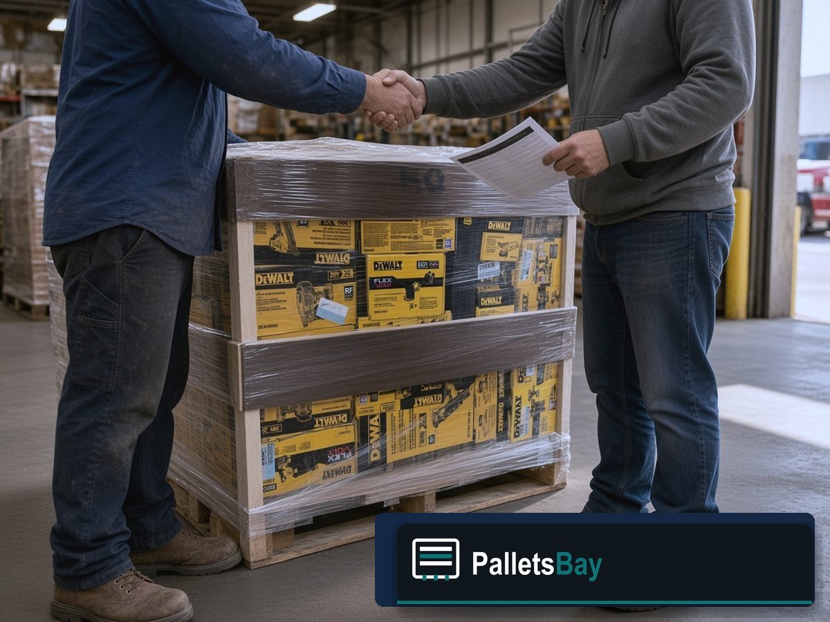 DeWalt Cordless Tool Pallets — Pallet packing — trust-first view