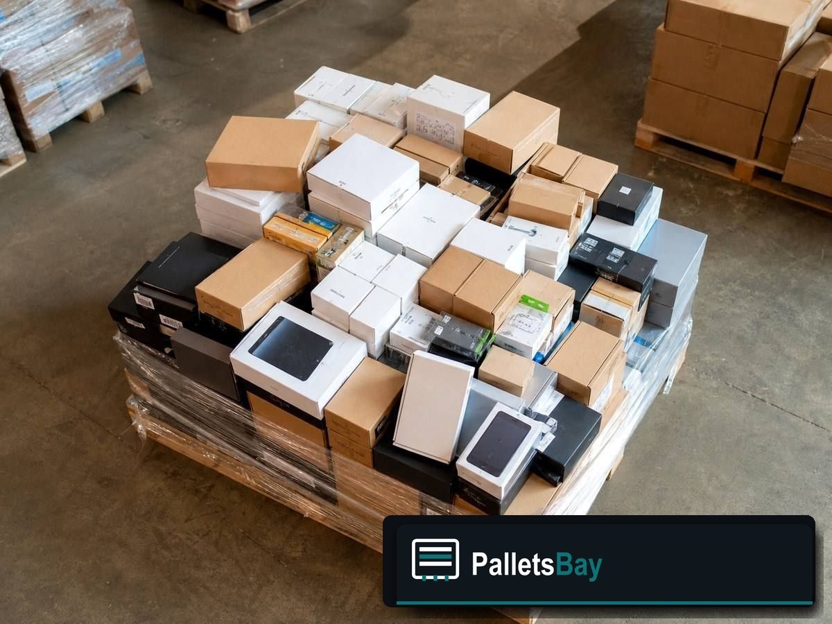 Electronics Liquidation Pallets — Full pallet view
