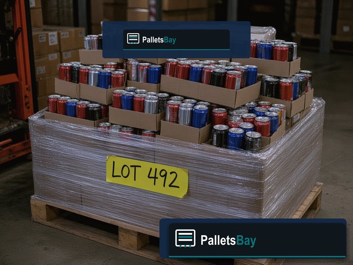 Energy Drink Pallets — Clear product detail you can evaluate