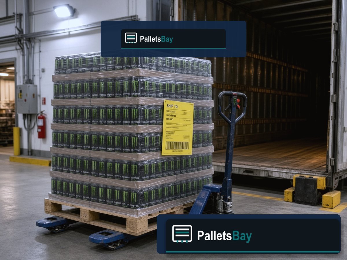 Energy Drink Pallets — Client-ready inventory detail
