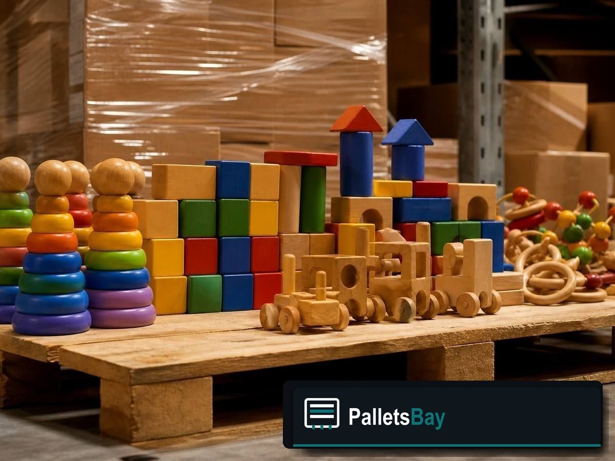 Fisher-Price Pallets — Warehouse / shipping context