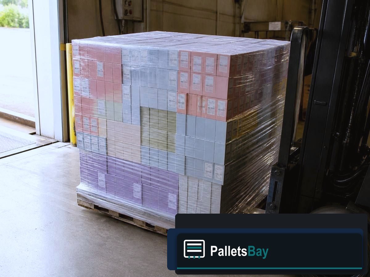 Fragrance Pallets — Dock staging before freight