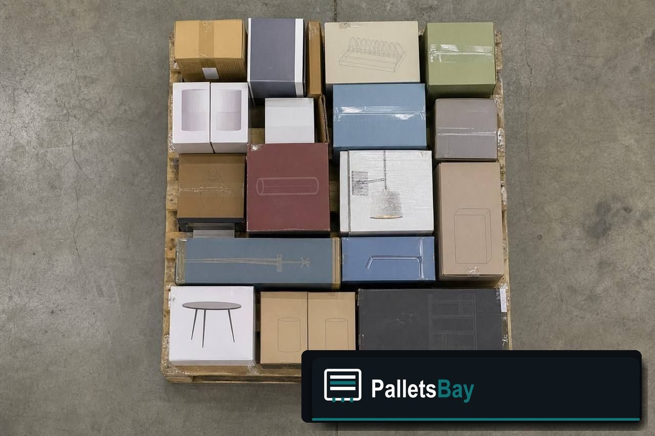 General Merchandise Pallets — Pallet inventory close-up
