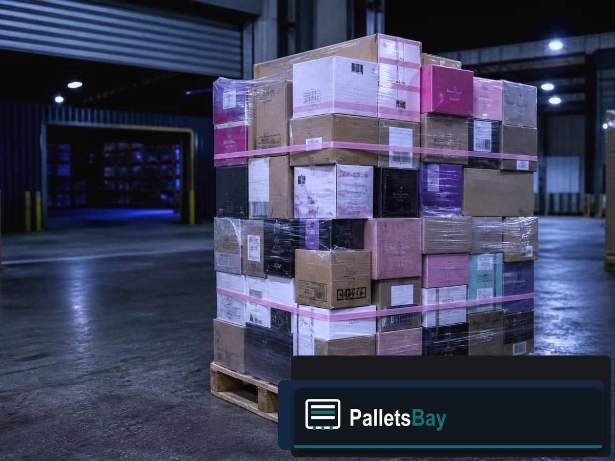 Hair Care Pallets — Dock staging before freight