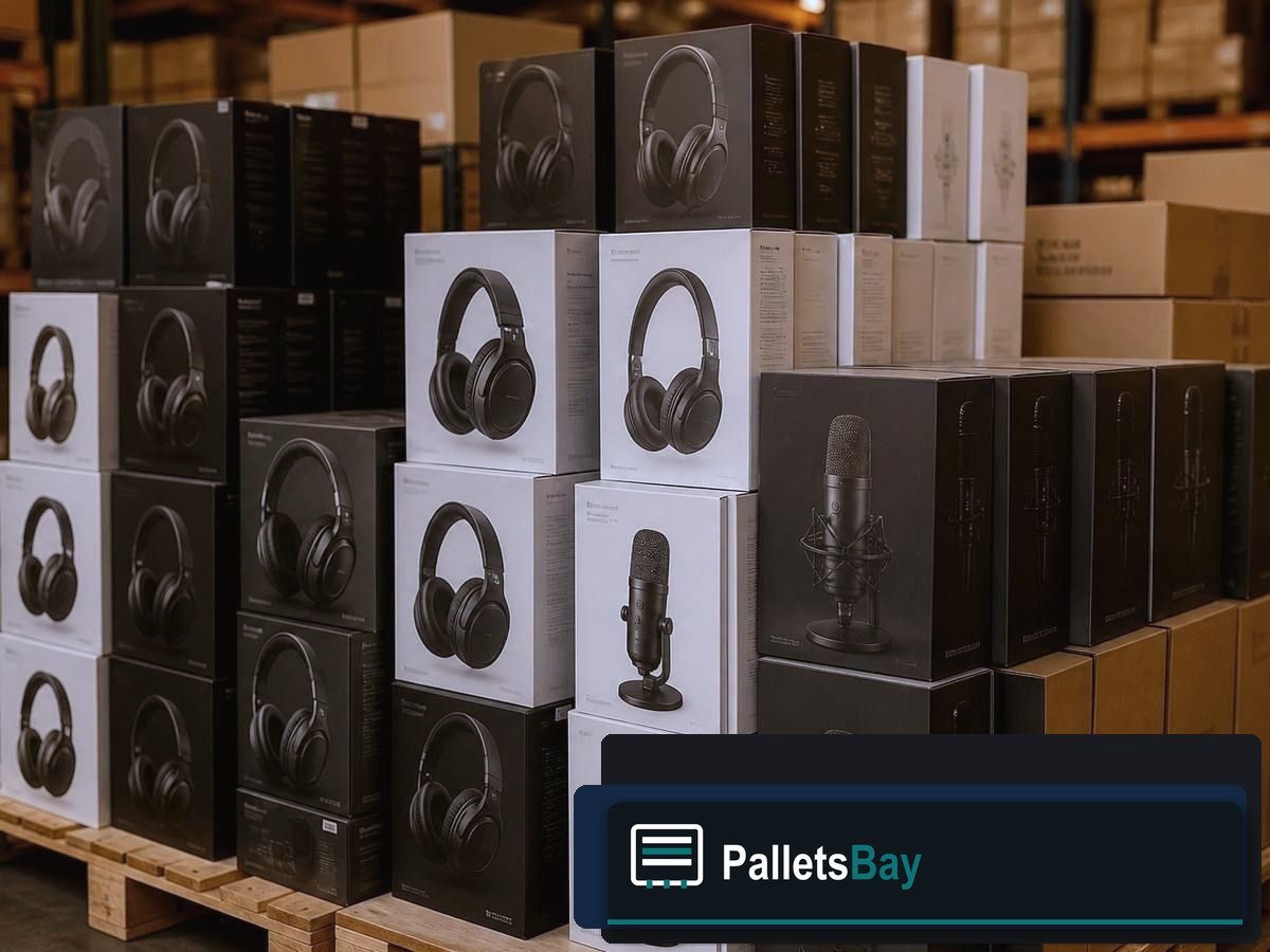 Headphones Pallets — Dock staging before freight