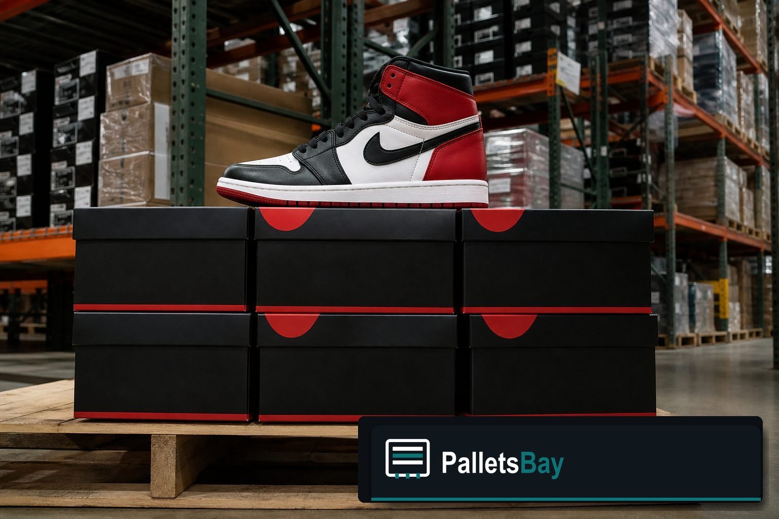 Jordan Shoe Pallets — Second pallet angle