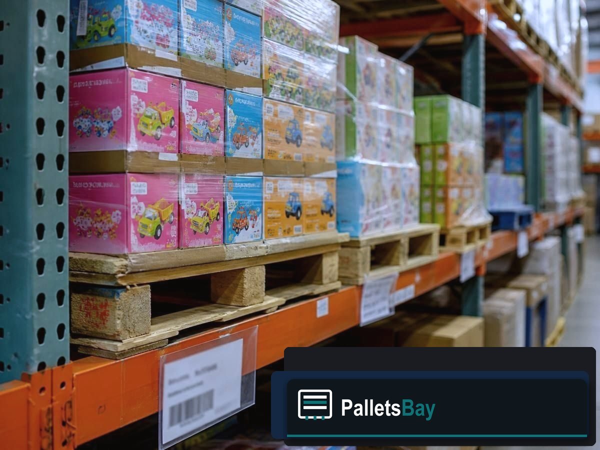 Kids Toy Pallets — Dock staging before freight