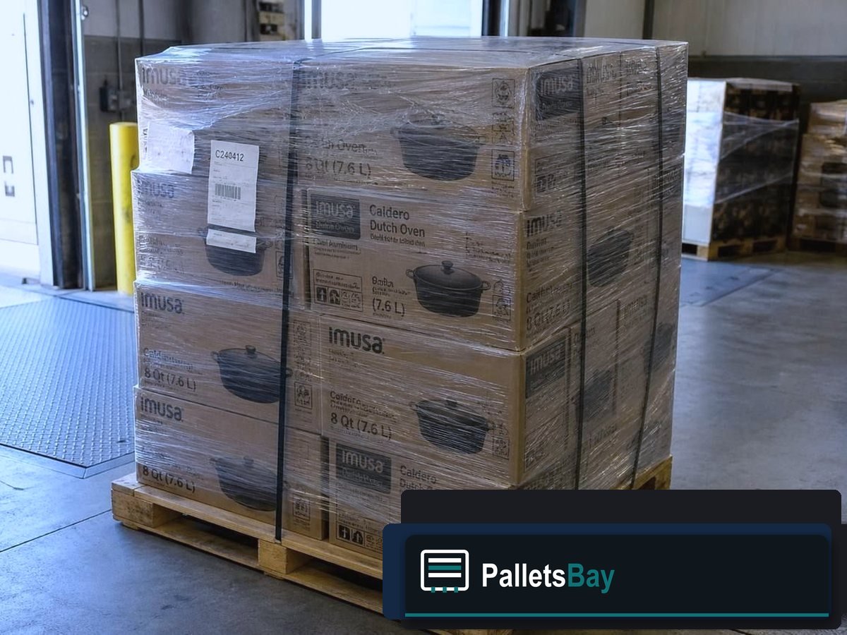 Kitchenware Pallets — Dock staging before freight