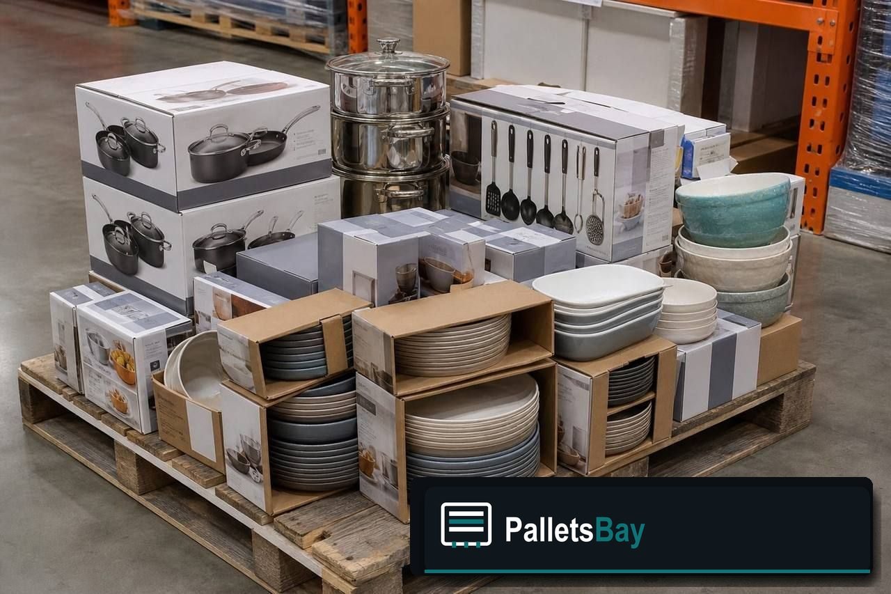 Kitchenware Pallets — Full pallet view