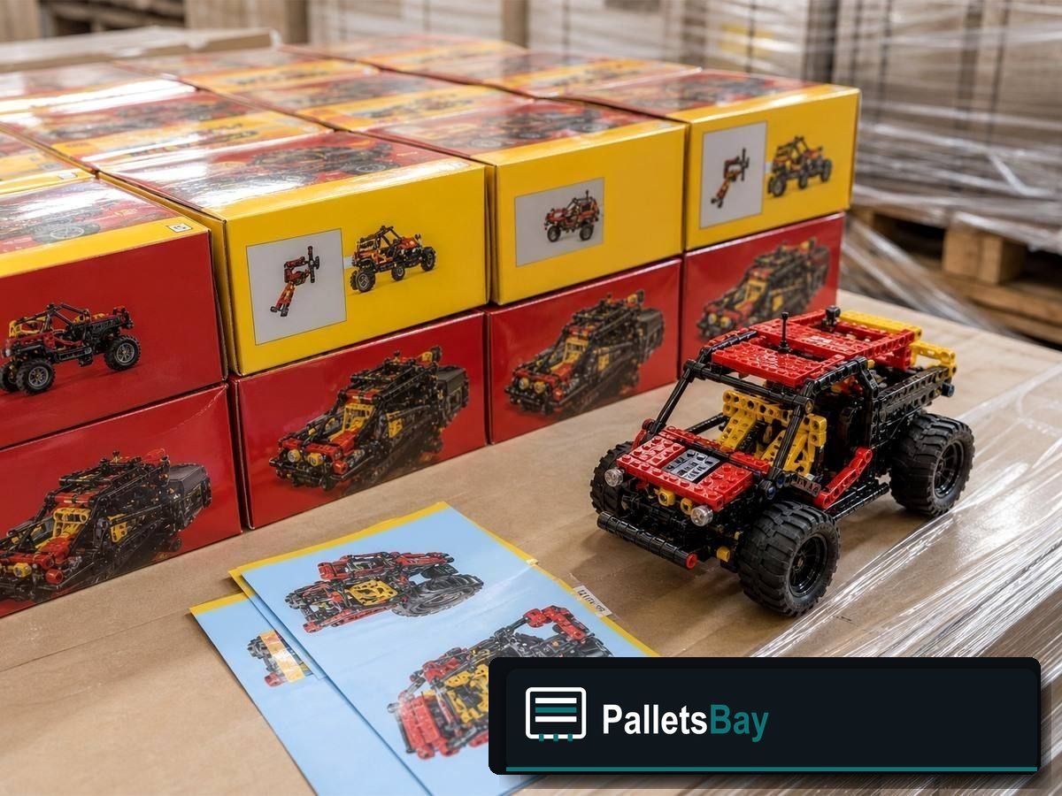 LEGO Liquidation Pallets — Full pallet view