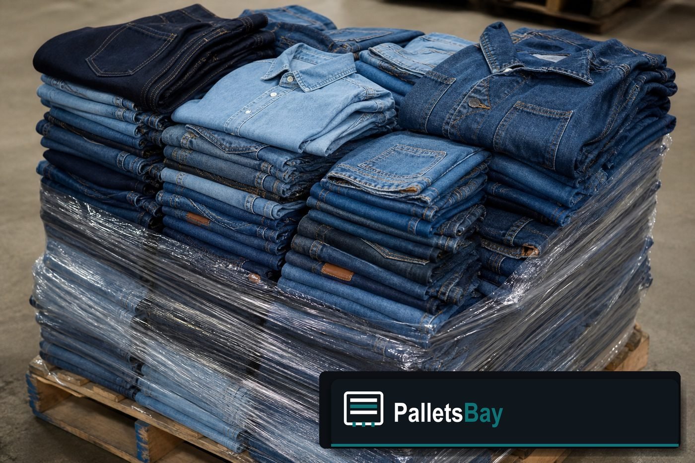 Levi's Pallets — Pallet inventory close-up