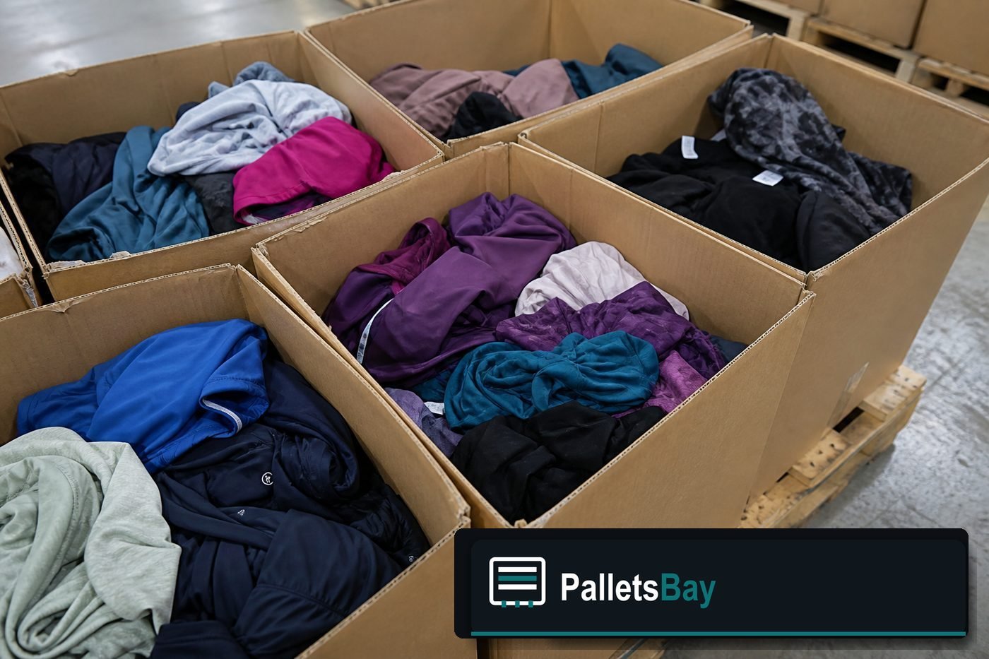 Lululemon Liquidation Pallets — Second pallet angle