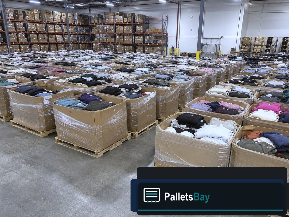 Lululemon Wholesale Pallets — Dock staging before freight