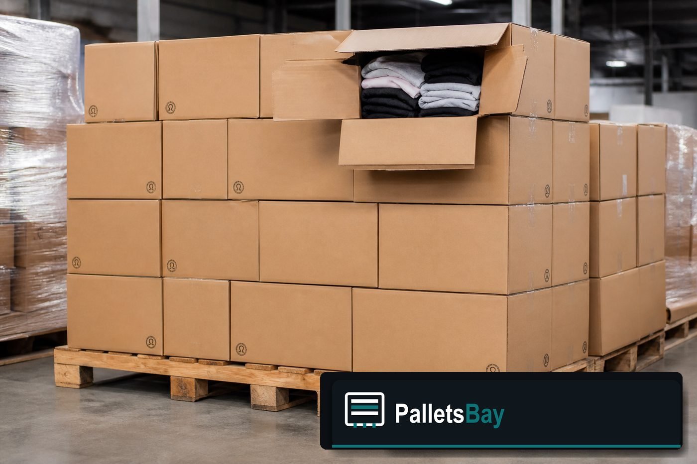 Lululemon Wholesale Pallets — Second pallet angle