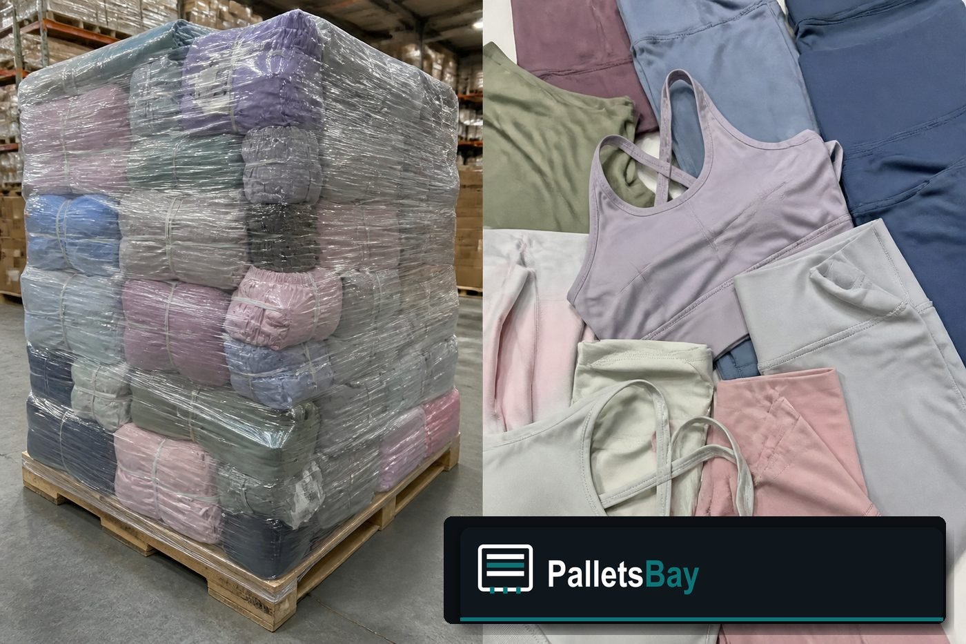 Lululemon Wholesale Pallets — Contents / packed goods detail