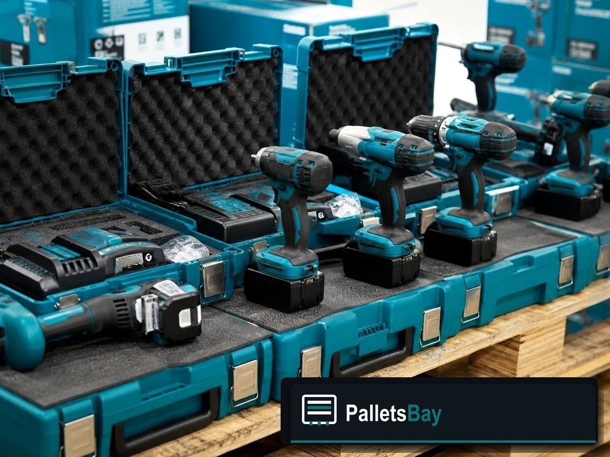 Makita Tool Pallets — Pallet inventory close-up