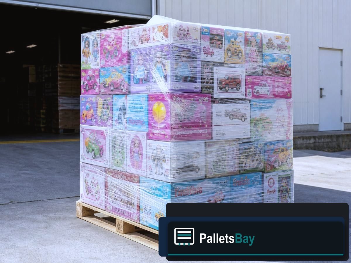 Mattel Toy Pallets — Dock staging before freight