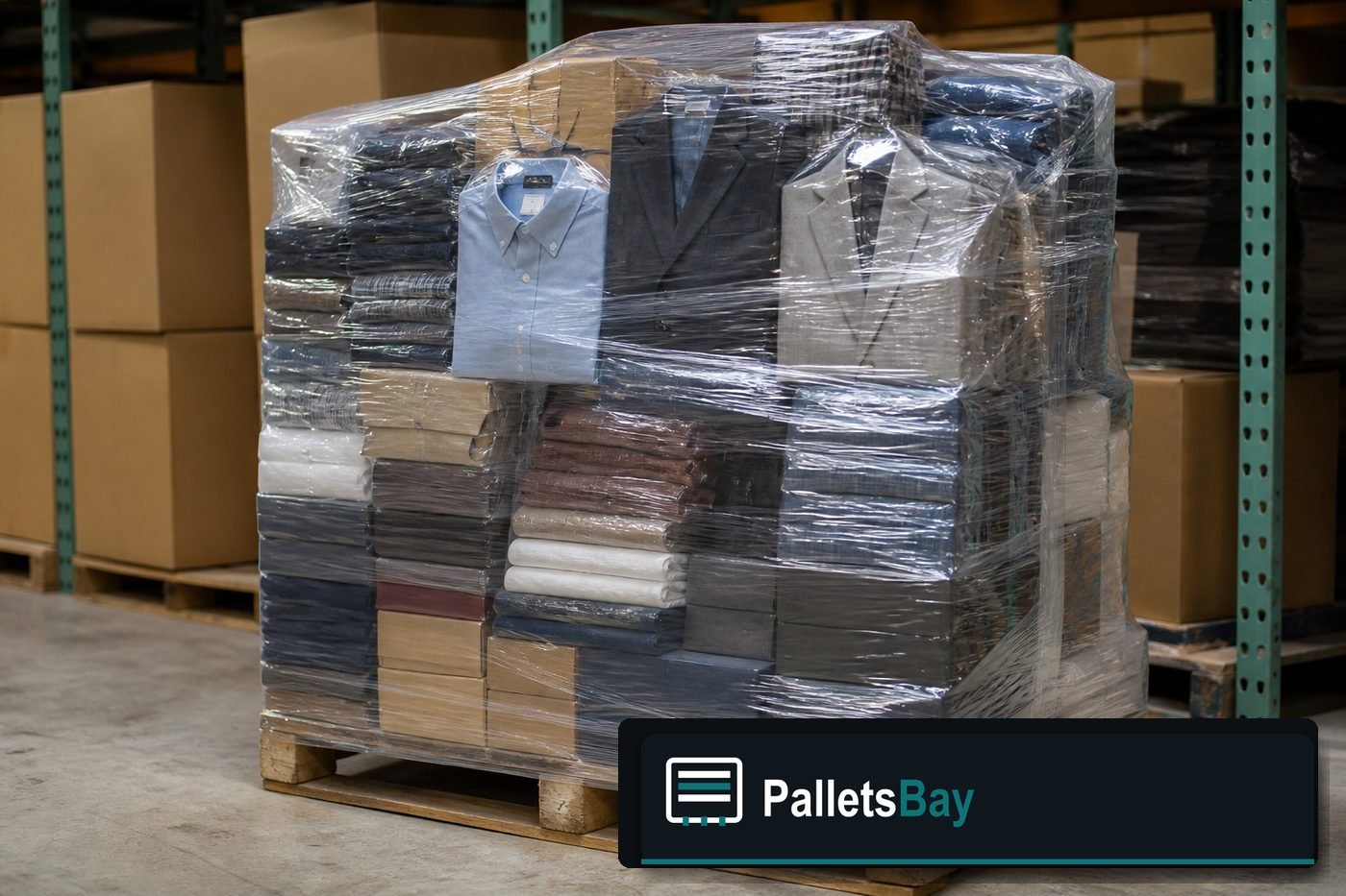 Men's Clothing Pallets — Contents / packed goods detail