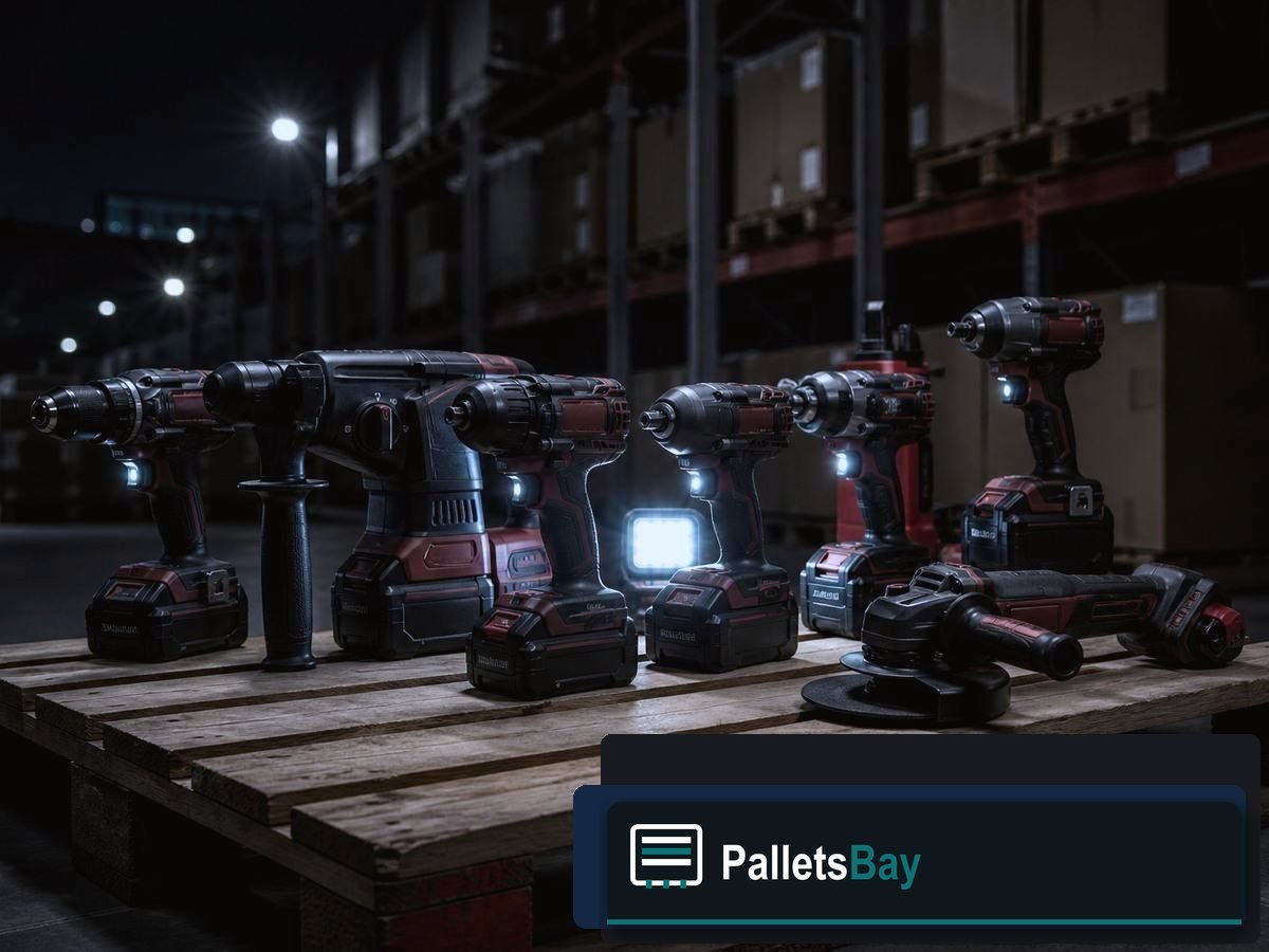 Milwaukee Return Pallets — Dock staging before freight