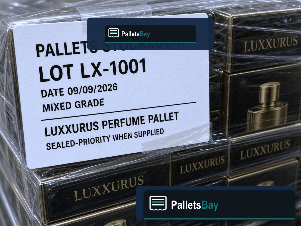 Mixed Designer Scent Pallets — Lot ticket and wrap detail
