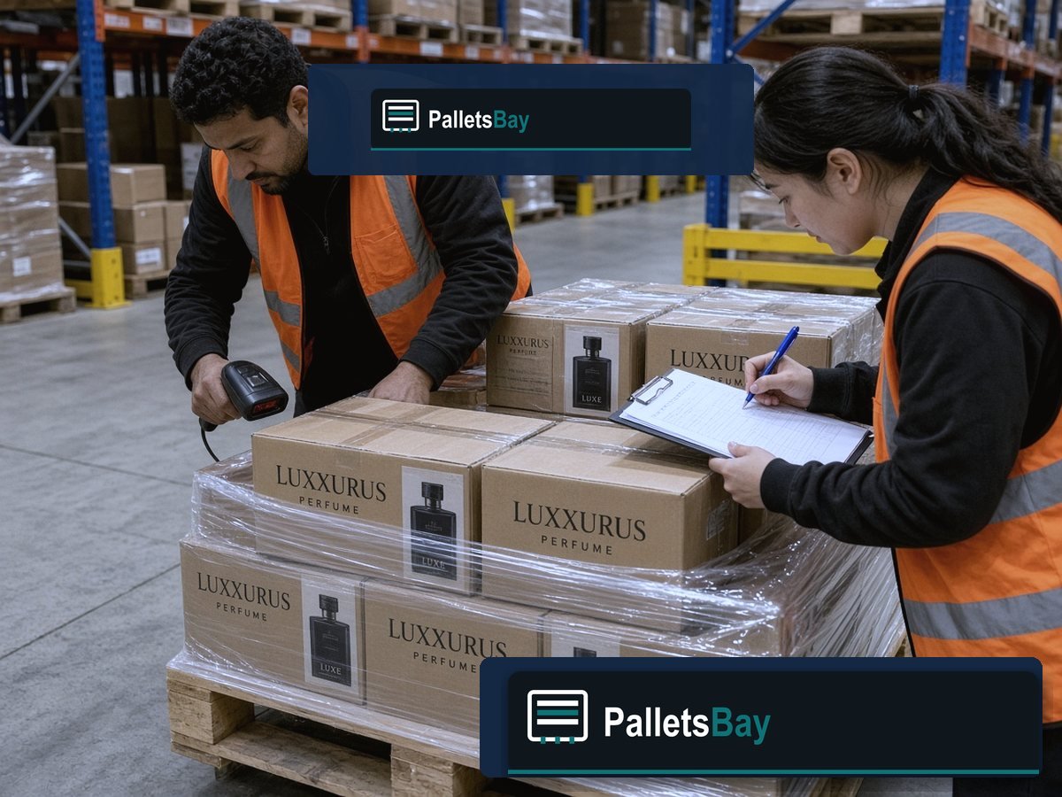 Mixed Designer Scent Pallets — Floor ops — merchandise class as packed