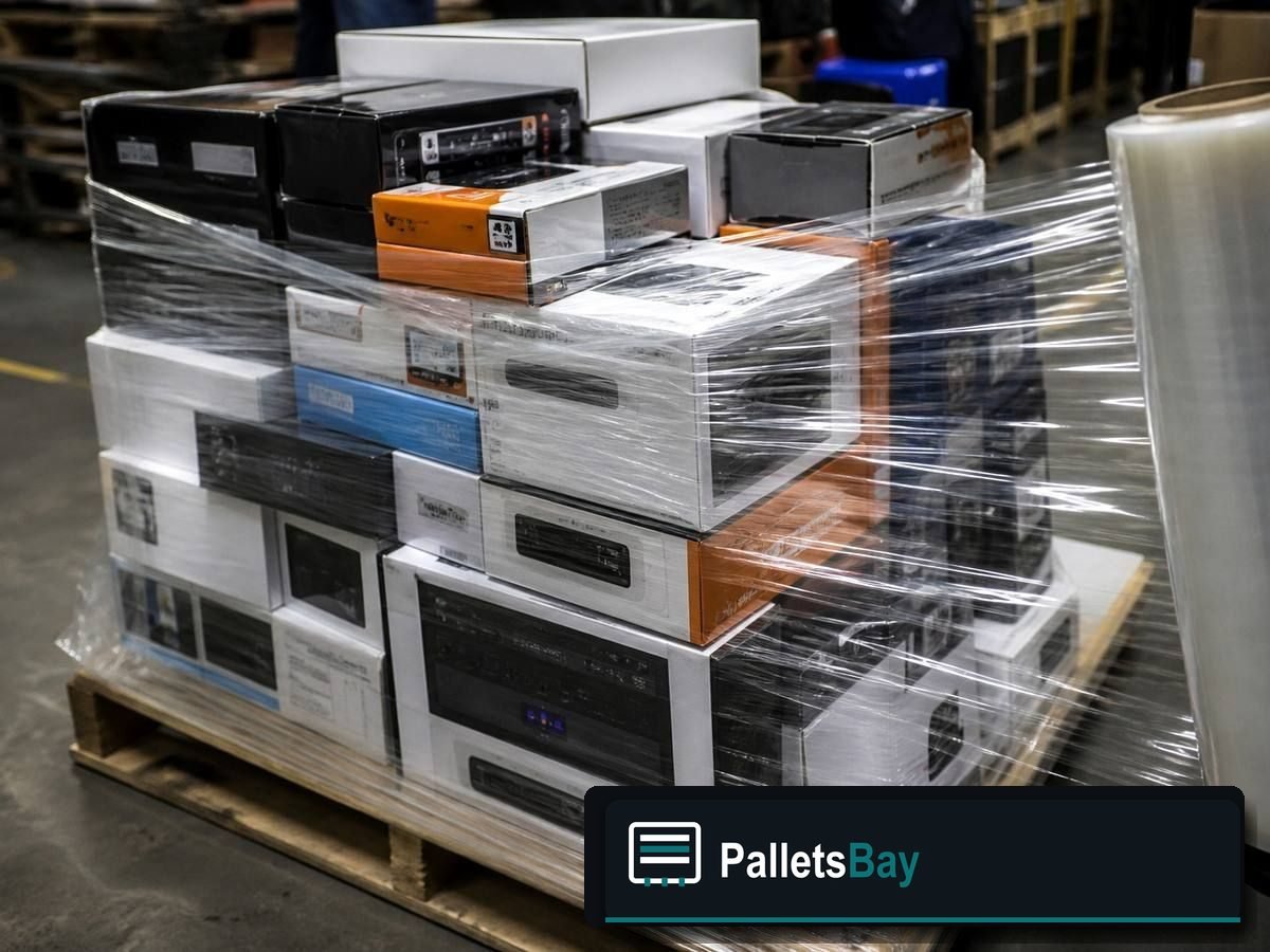 Mixed Electronics Pallets — Warehouse / shipping context