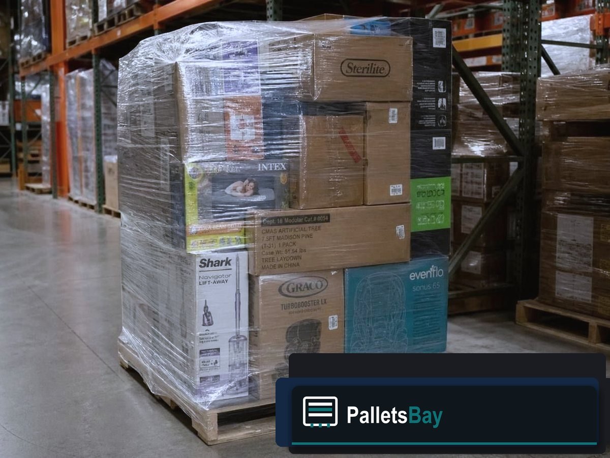 Mixed Merchandise Pallets — Dock staging before freight