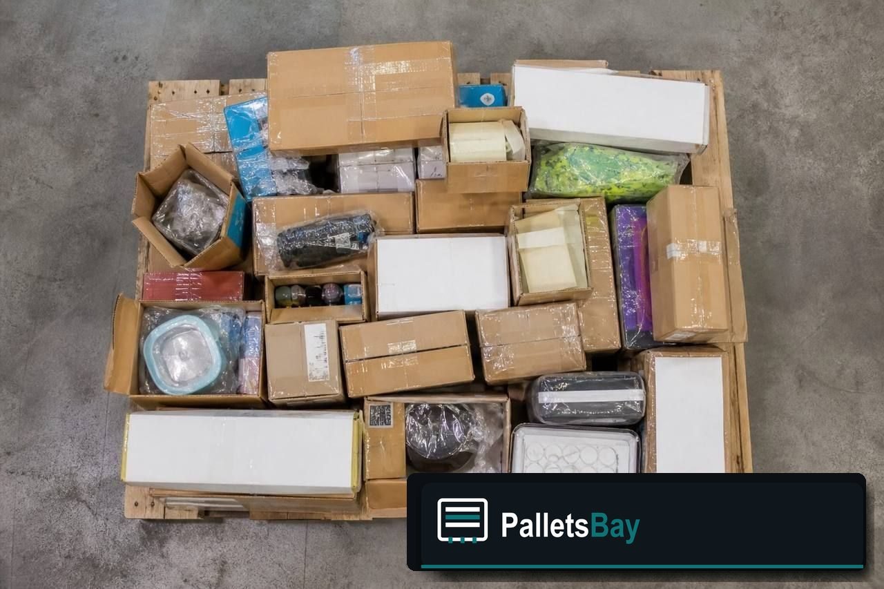 Mixed Merchandise Pallets — Pallet inventory close-up