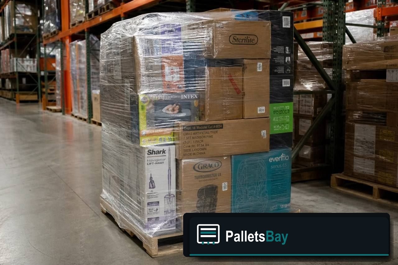 Mixed Merchandise Pallets — Warehouse / shipping context